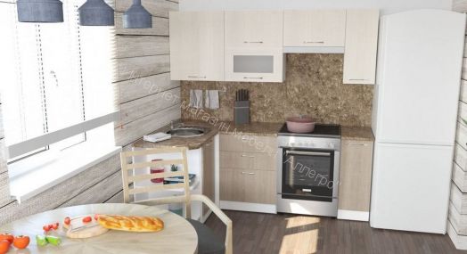 Кухонный гарнитур Ольга оптима прайм 2 1300*2100 мм