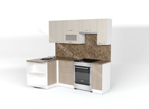 Кухонный гарнитур Ольга оптима прайм 2 1300*2100 мм