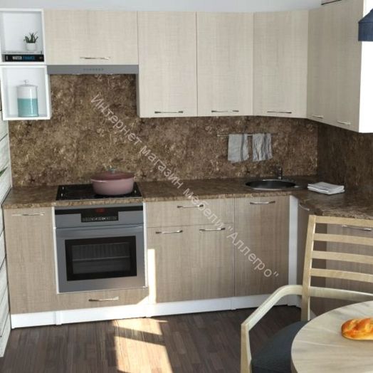 Кухонный гарнитур Ольга оптима прайм 5 2300*1500 мм