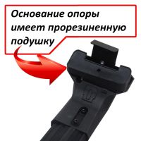 Багажник на крышу Toyota Wish AE20, 2009-2017, Lux City (без выступов), с замком, черные крыловидные дуги