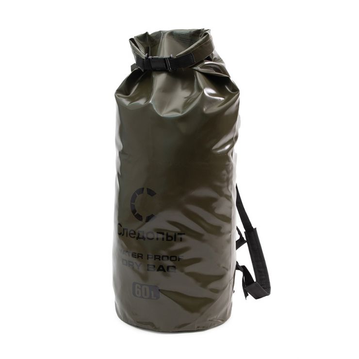 Гермомешок с лямками СЛЕДОПЫТ Dry Bag 60/80/100 литров (хаки)