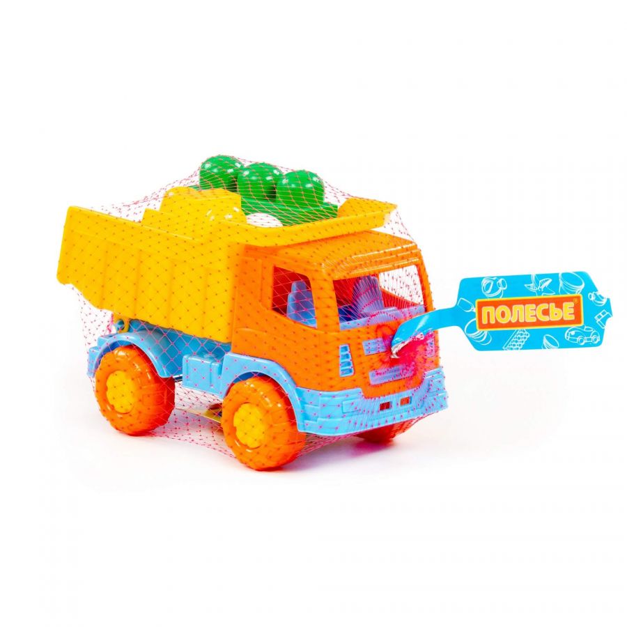 Набор №192: "Салют", автомобиль-самосвал + конструктор "Юниор" (9 элементов)