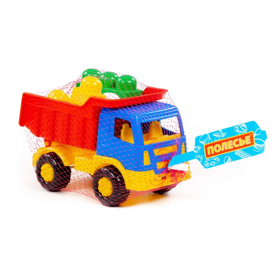 Набор №192: "Салют", автомобиль-самосвал + конструктор "Юниор" (9 элементов)