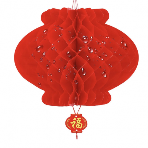 Китайские фонарики c  иероглифами " Удача и богатство", 6 шт