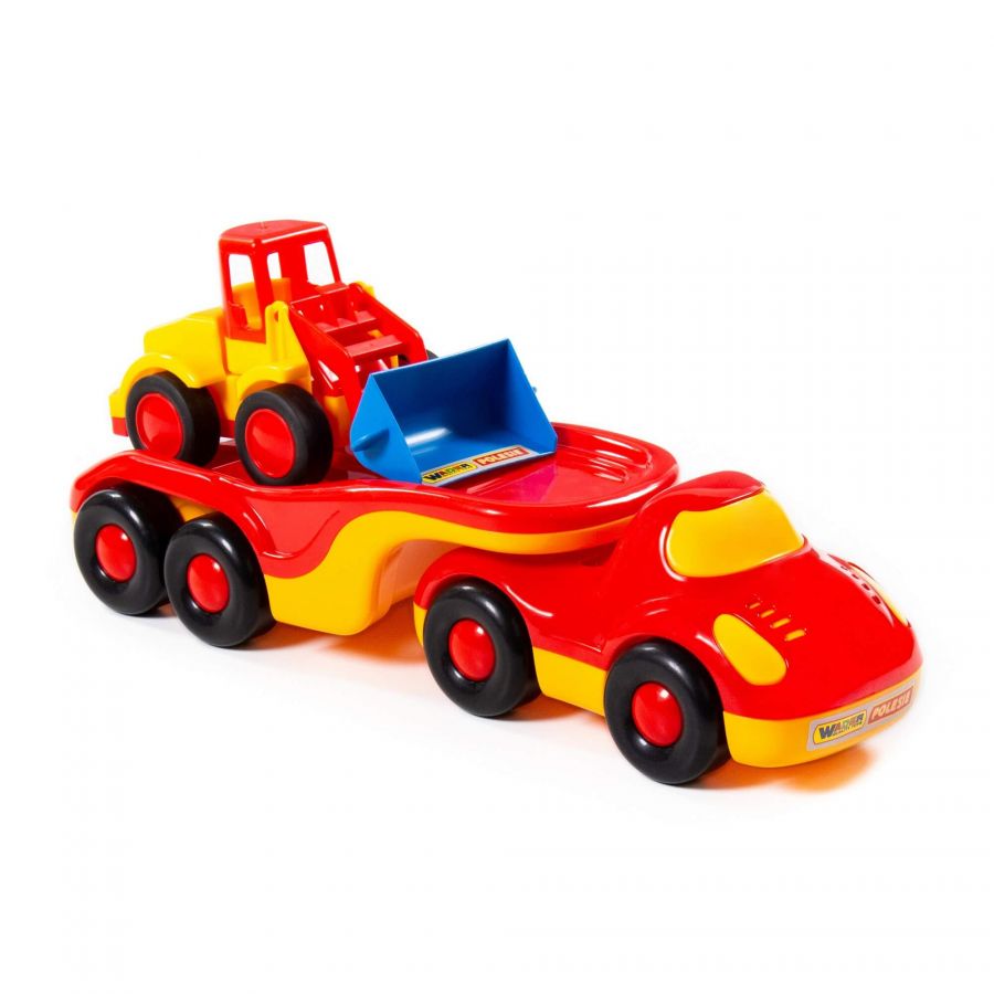 "Дружок", автомобиль-трейлер + "Базик", погрузчик