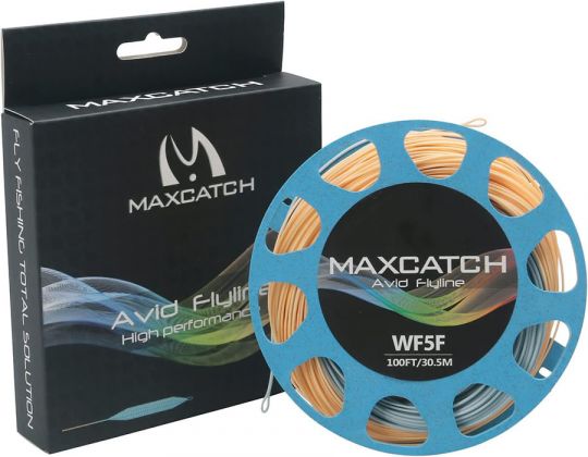 Шнур нахлыст Maximumcatch Avid Flyline WF4F 30,5м (бежевый/голубой)