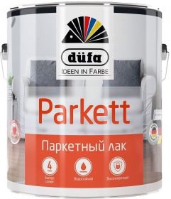 Лак Паркетный Dufa Retail Parkett 10л Полуматовый, Алкидно-Уретановый / Дюфа Ритейл Паркет.