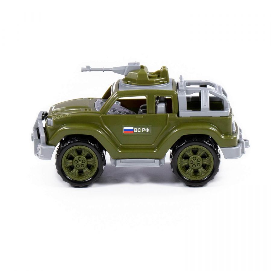 Автомобиль-джип военный "Легионер-мини" с 1-м пулемётом (в сеточке)