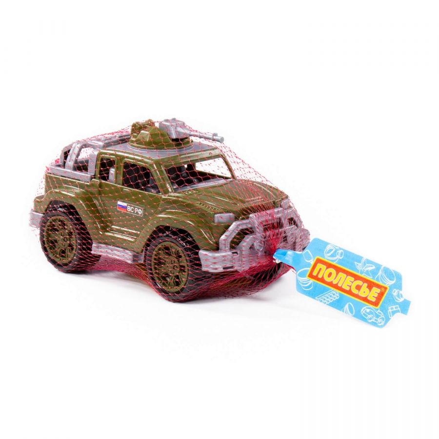 Автомобиль-джип военный "Легионер-мини" с 1-м пулемётом (в сеточке)