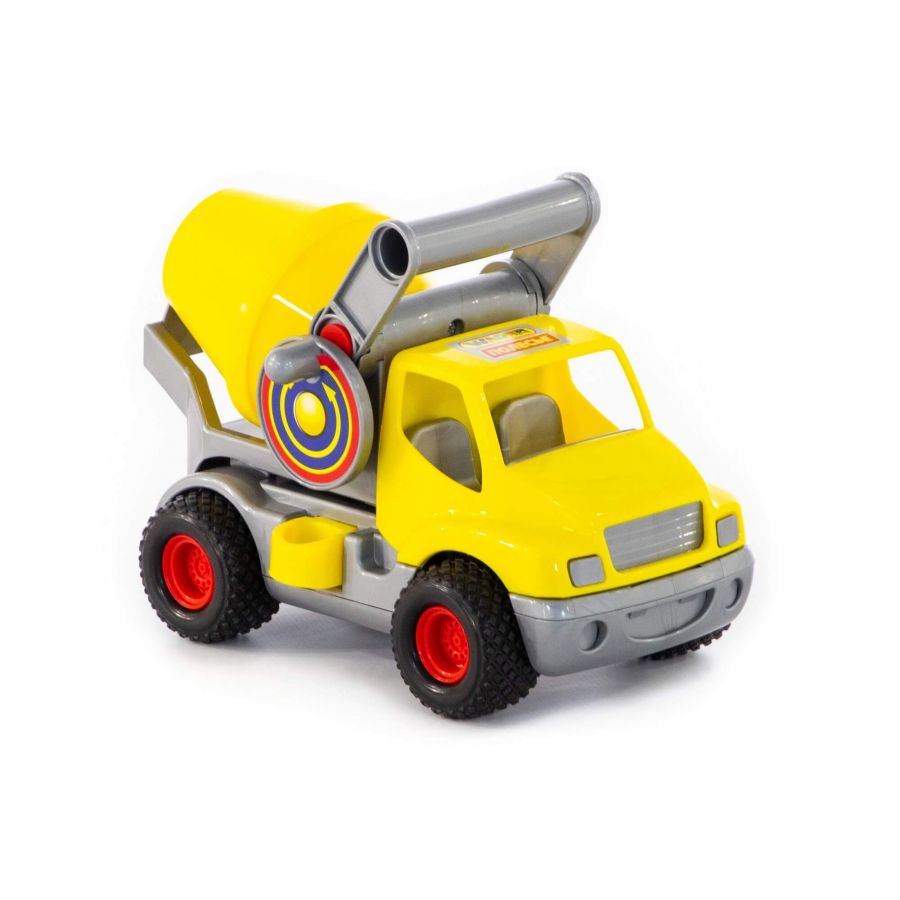 "КонсТрак", автомобиль-бетоновоз (жёлтый) (в сеточке)