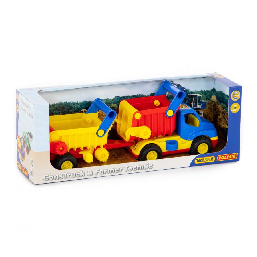 "КонсТрак", автомобиль-самосвал с полуприцепом (в коробке)