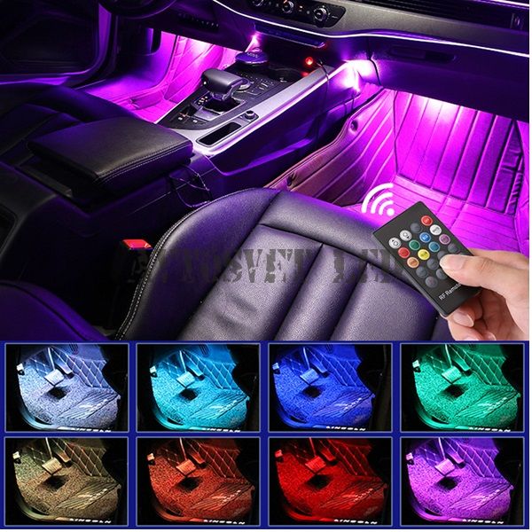 Светодиодная подсветка салона автомобиля на пульте AS-4-15-RGB