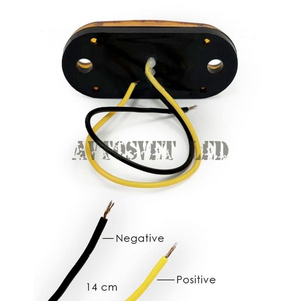 Светодиодные габариты на прицеп AS-U-2SMD-Orange оранжевого цвета