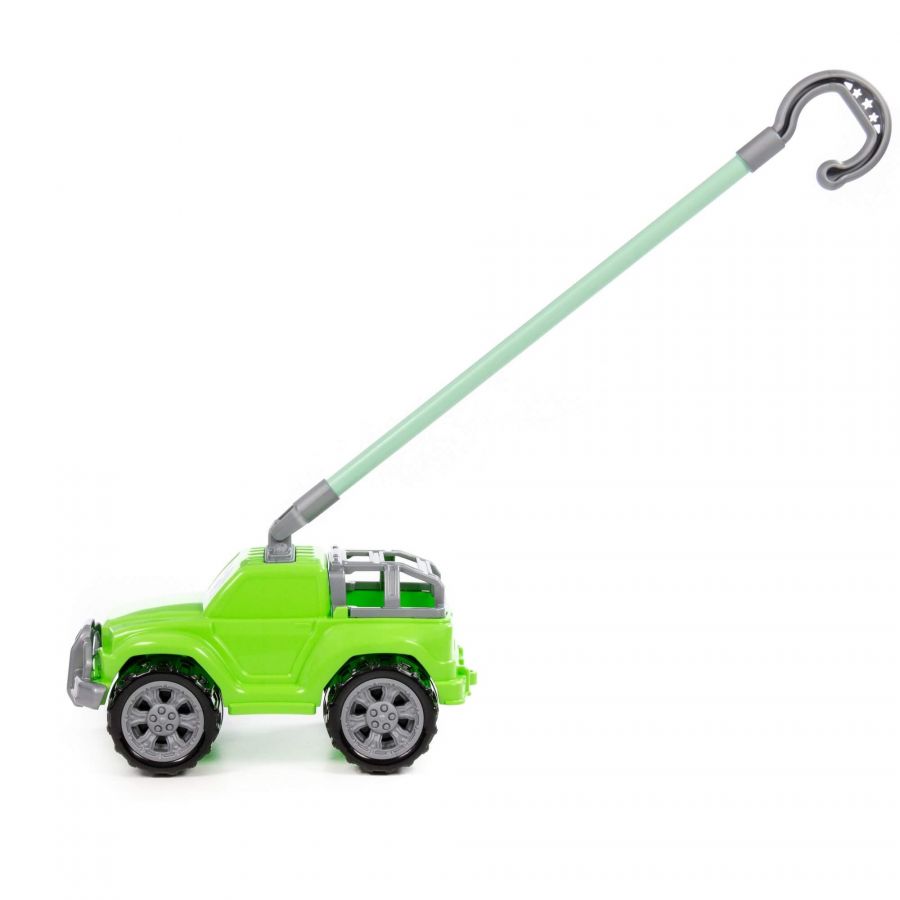 "Автомобиль-каталка "Дени" с ручкой (зелёный)