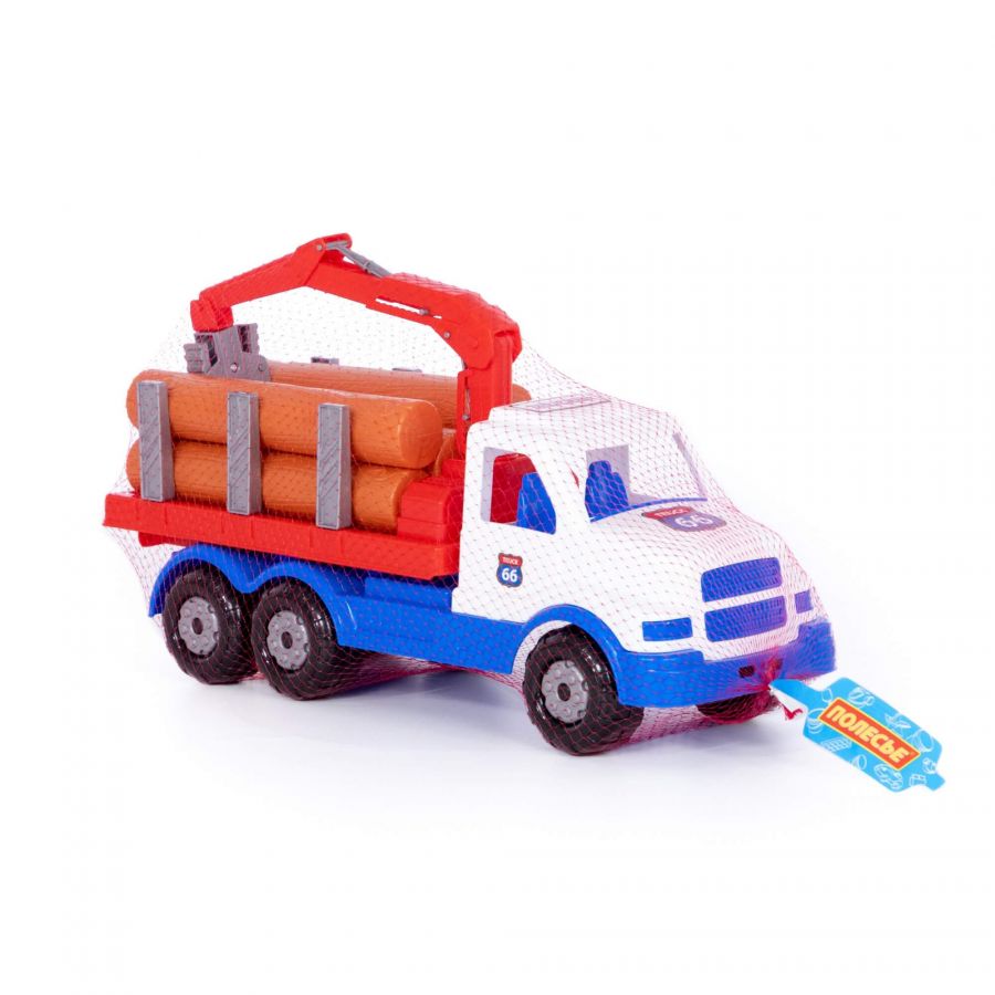 "Сталкер", автомобиль-лесовоз (бело-синий)