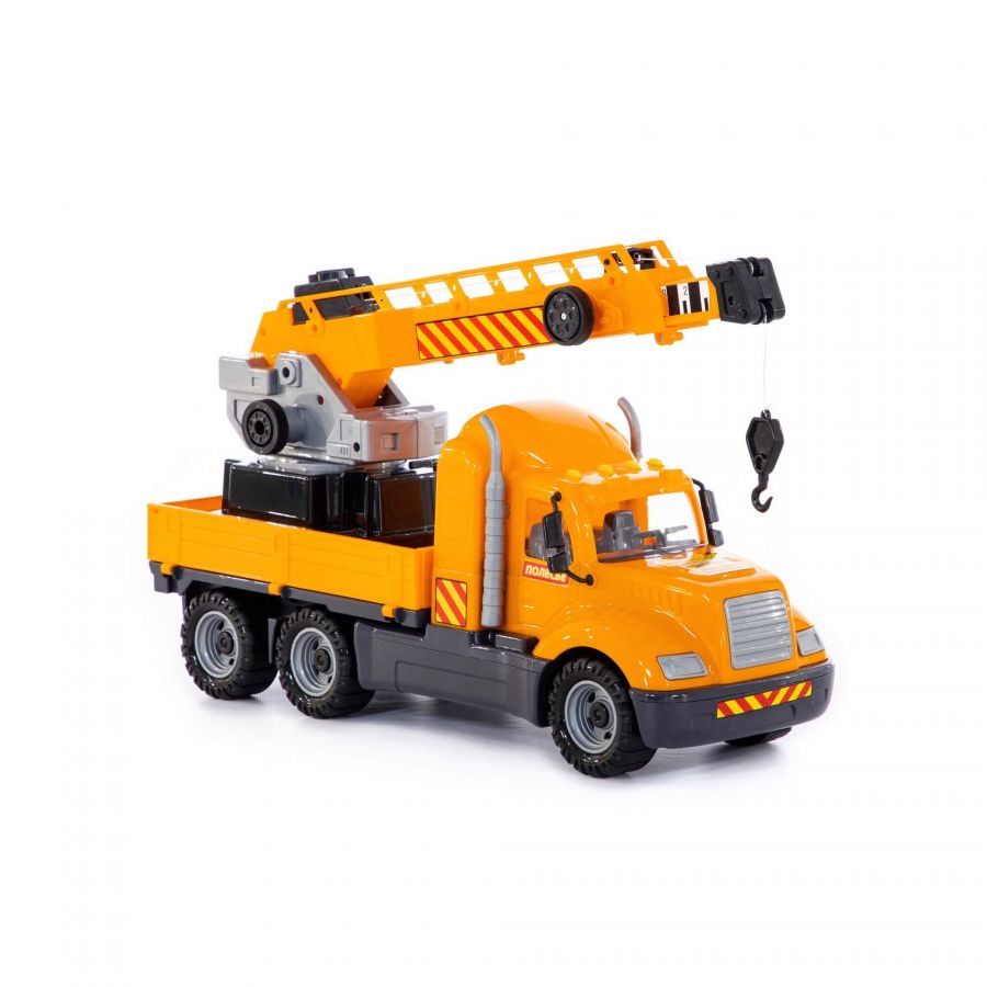 "Майк", автомобиль-кран с поворотной платформой (в сеточке)