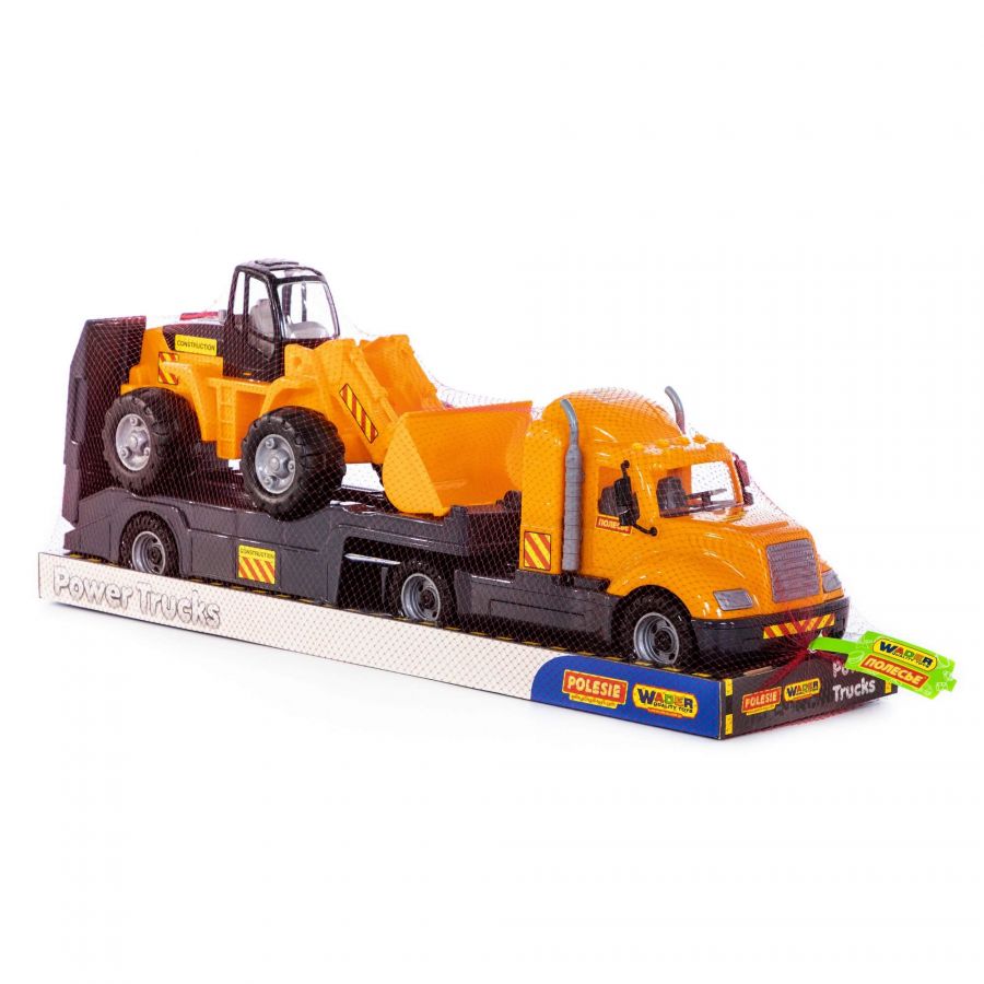 "Майк", автомобиль-трейлер + трактор-погрузчик (в лотке)