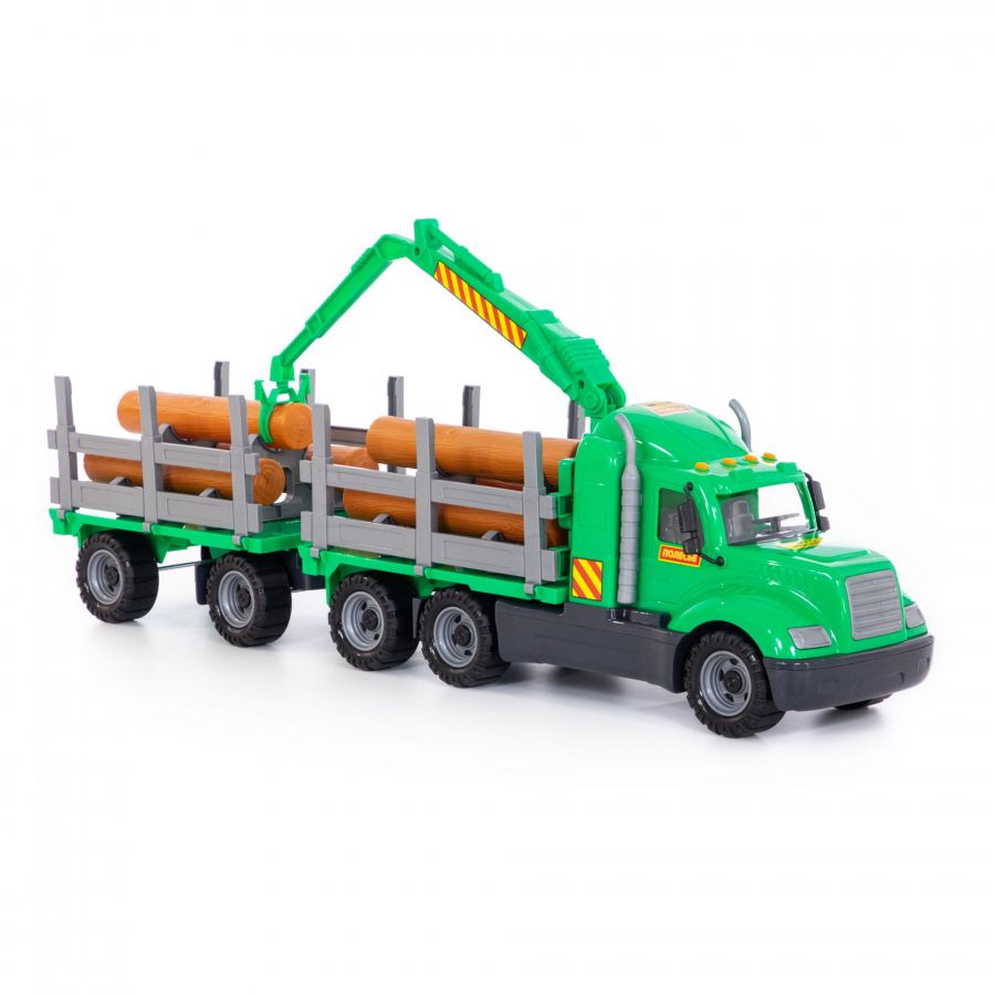 "Майк", автомобиль-лесовоз с прицепом (в сеточке)