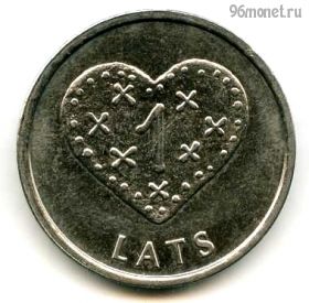 Латвия 1 лат 2011