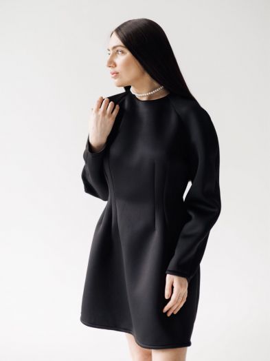 Платье Aria из неопрена черное