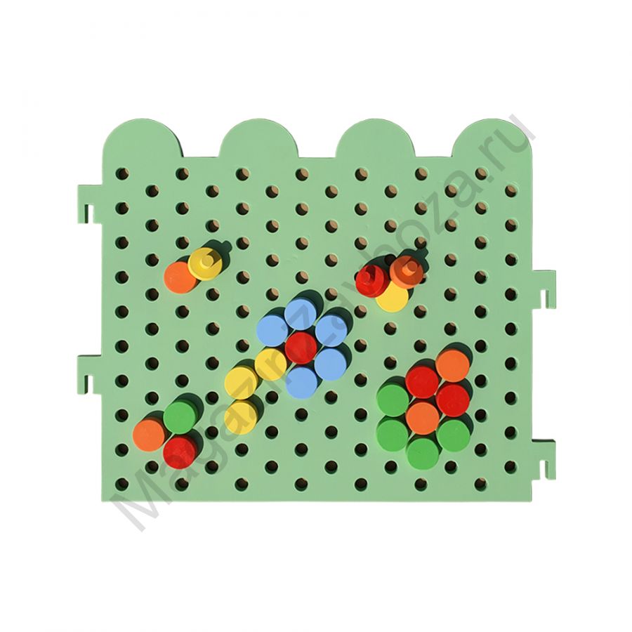 СТОЙКА ЗОНИРОВАНИЯ 3 (СЕКЦИЯ ЗАБОРЧИК. МОЗАИКА КРУЖОЧКИ)