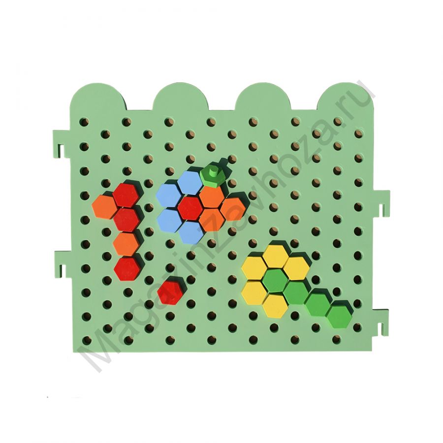 СТОЙКА ЗОНИРОВАНИЯ 3 (СЕКЦИЯ ЗАБОРЧИК. МОЗАИКА ШЕСТИГРАННИКИ)
