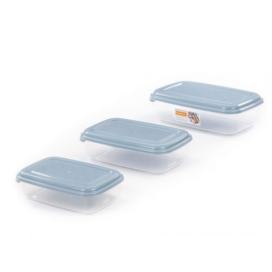 Набор ёмкостей №2 (прямоугольные с крышками): ёмкости №№ 39 (1 л), 40 (1,6 л), 41 (2,7 л)