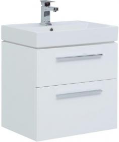 Тумба под раковину Aquanet Nova 60 белый (2 ящика) 00242279