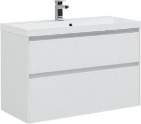 Тумба под раковину Aquanet Гласс 100 белый 00235664