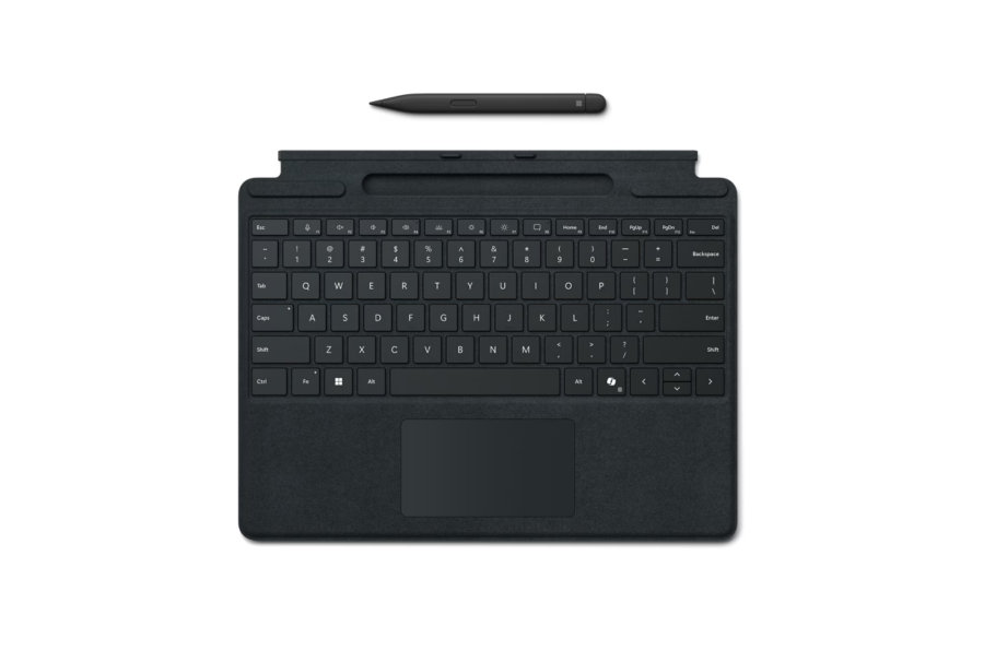 Клавиатура Microsoft Surface Pro Keyboard X/8/9/10/11 with Copilot button (Alcantara) (Black) + Slim Pen 2