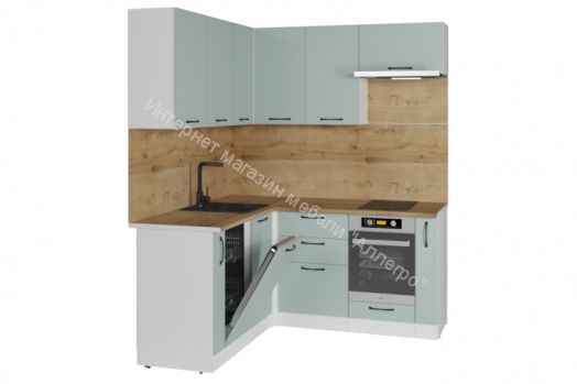 Кухонный гарнитур Лиора мега прайм 2 1600х1700 мм (ПМ+СДШ)