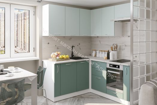 Кухонный гарнитур Асая мега прайм 2 1600х1700 мм (ПМ+СДШ)