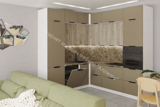 Кухонный гарнитур Альба гранд прайм 2200х2500 мм