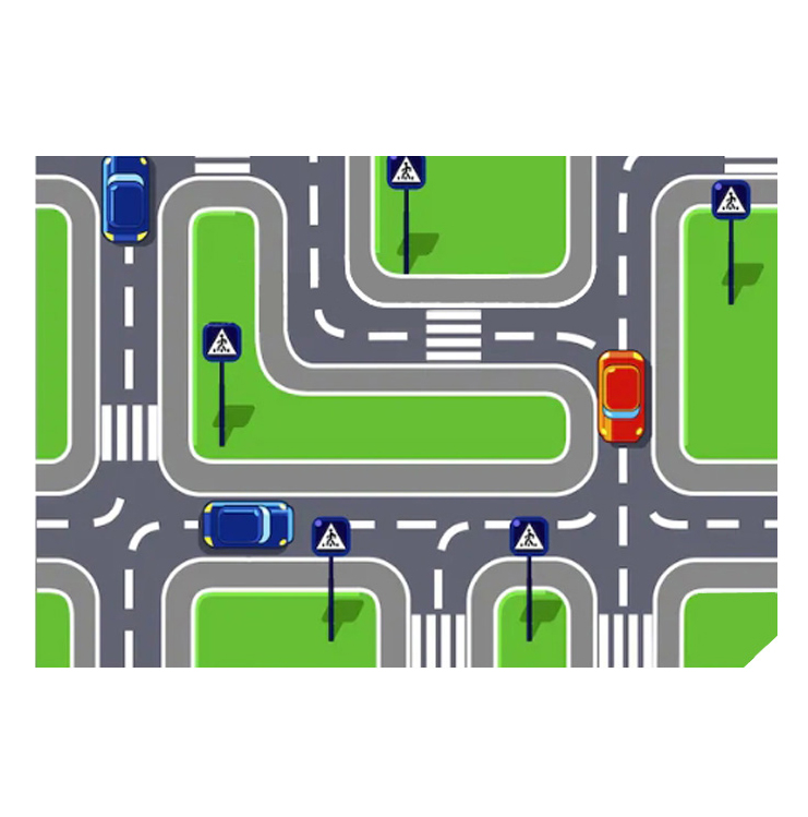 ИГРОВОЕ ПОЛЕ ДЛЯ МНОГОФУНКЦИОНАЛЬНОГО СТОЛА ГОРОД -2 930Х600ММ