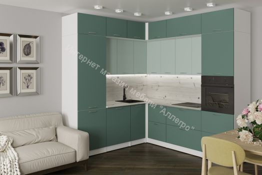 Кухонный гарнитур Асая гранд прайм 2200х2500 мм