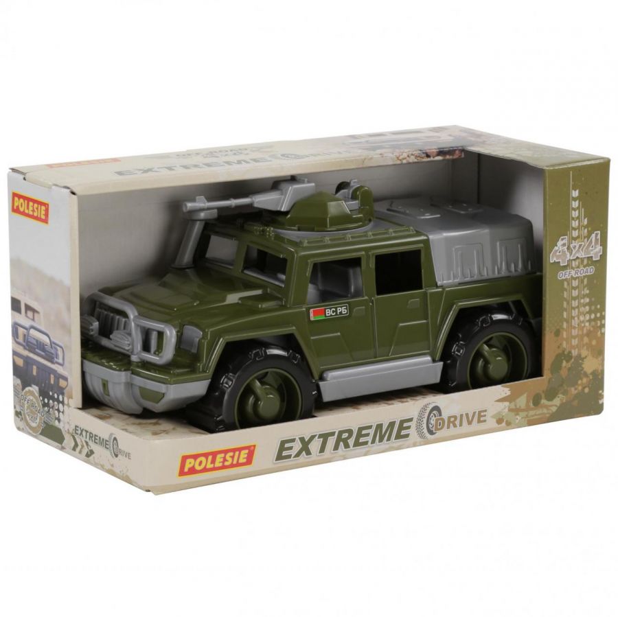 Автомобиль-джип военный "Защитник" №1 с 1-м пулемётом (KZ) (в коробке)