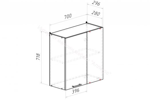 Кухонный гарнитур Дюна гранд прайм 2200х2500 мм