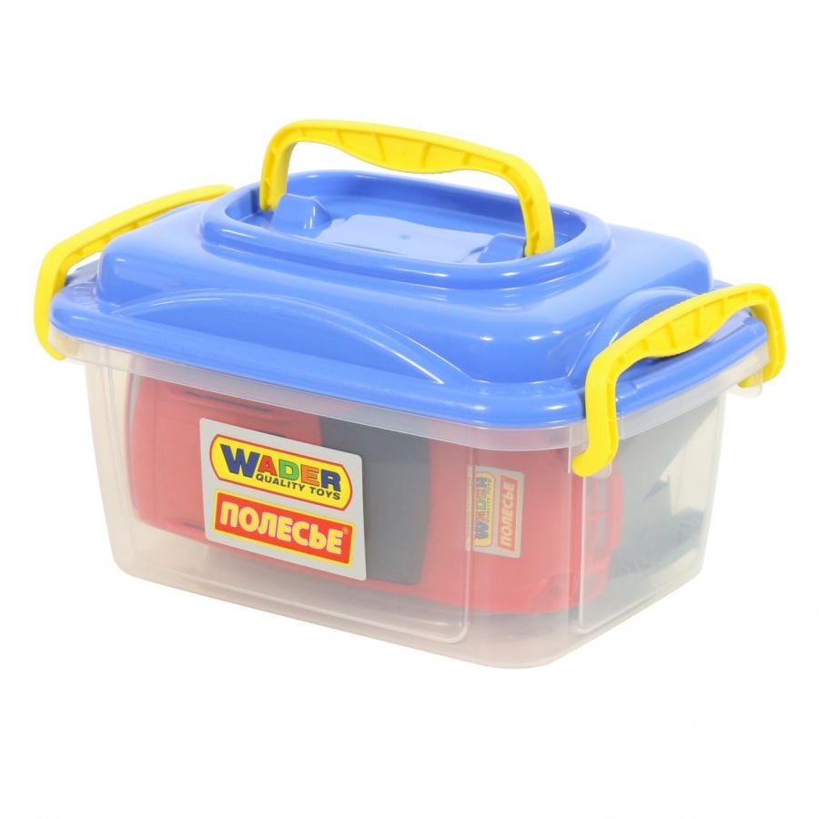 Конструктор "Автомобиль легковой с прицепом" (в контейнере)