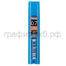 Грифели 0.7мм 2B Pentel 12шт.Ain Stein C277S-2B