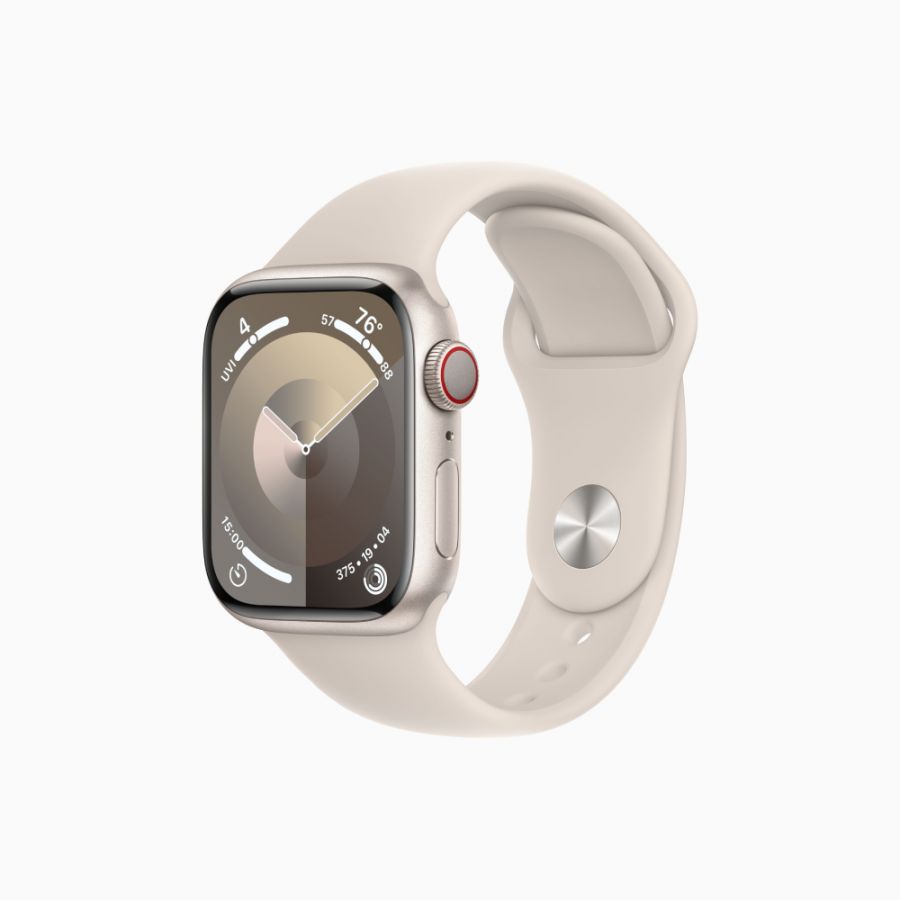 Apple Watch Series 9 GPS, 41мм , корпус "сияющая звезда", ремешок "сияющая звезда"