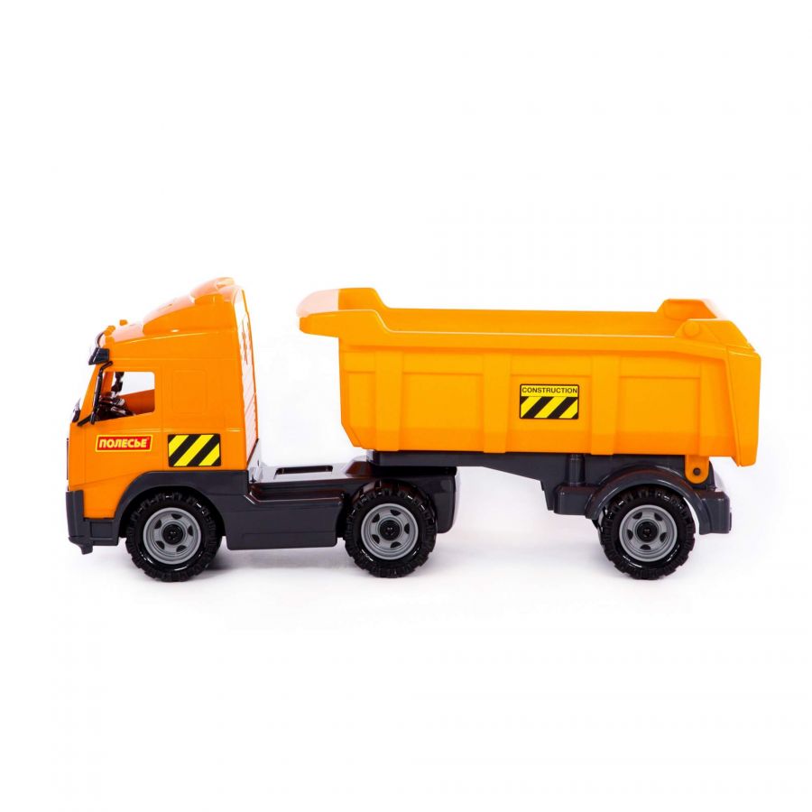 Автомобиль-самосвал с полуприцепом (в лотке)