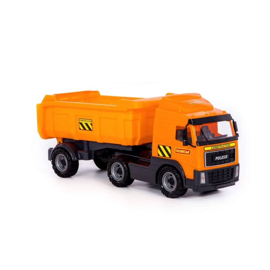 Автомобиль-самосвал с полуприцепом (в лотке)