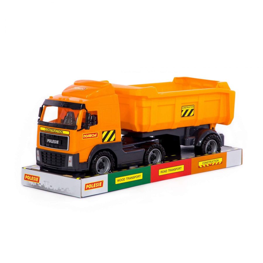 Автомобиль-самосвал с полуприцепом (в лотке)