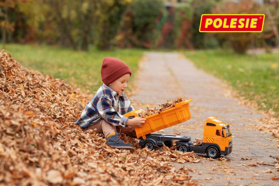 Автомобиль-самосвал с полуприцепом (в коробке)