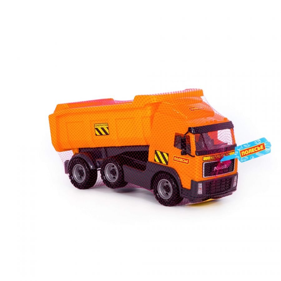 Автомобиль-самосвал с полуприцепом (в сеточке)