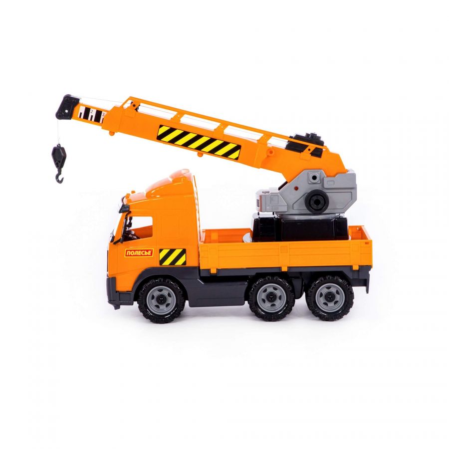 Автомобиль-кран с поворотной платформой (в лотке)