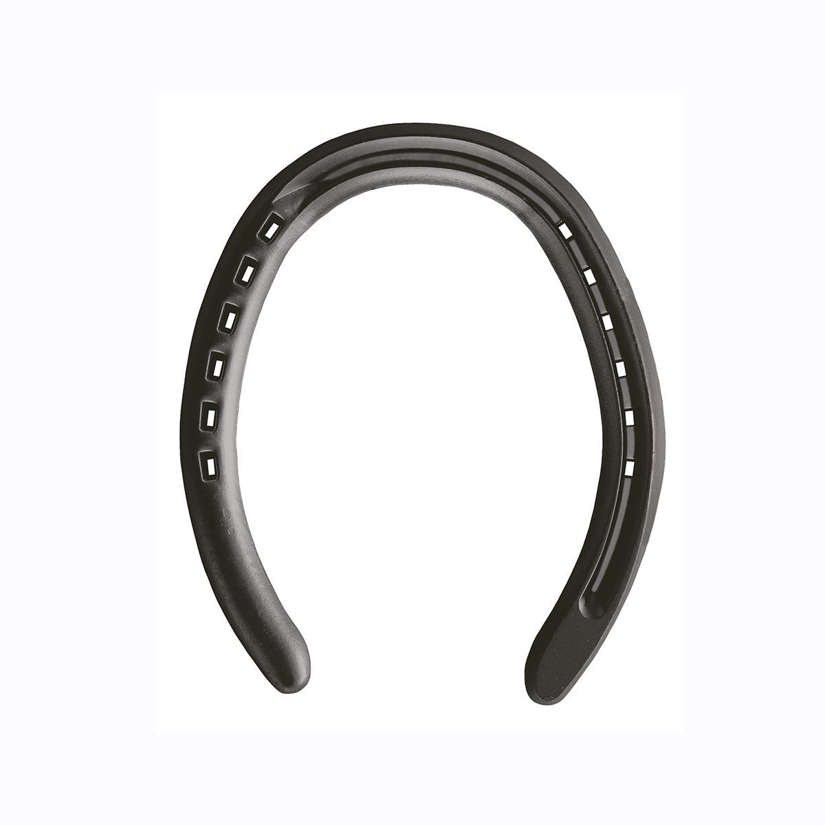 Kerckhaert Half Swedge Trotting shoe rim/halfround Подкова для рысаков. Полотно 11x6 мм. Перед.