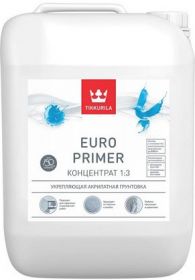 Грунт-Концентрат 1:3 Укрепляющий Tikkurila Euro Primer 0.9л Акрилатный / Тиккурила Евро Праймер.