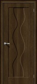Межкомнатная Дверь Винил Bravo Вираж-1 Dark Barnwood 600x2000, 700x2000, 800x2000, 900x2000мм  (полотно) / Браво.