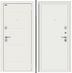 Входная Дверь Bravo Аура Kale Шагрень Белая/Off-White 860x2050, 960x2050мм / Браво.